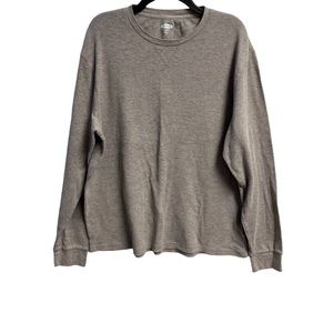 Men’s XXL Old Navy Soft Wash Long Sleeve Shirt Light Gray/Beige